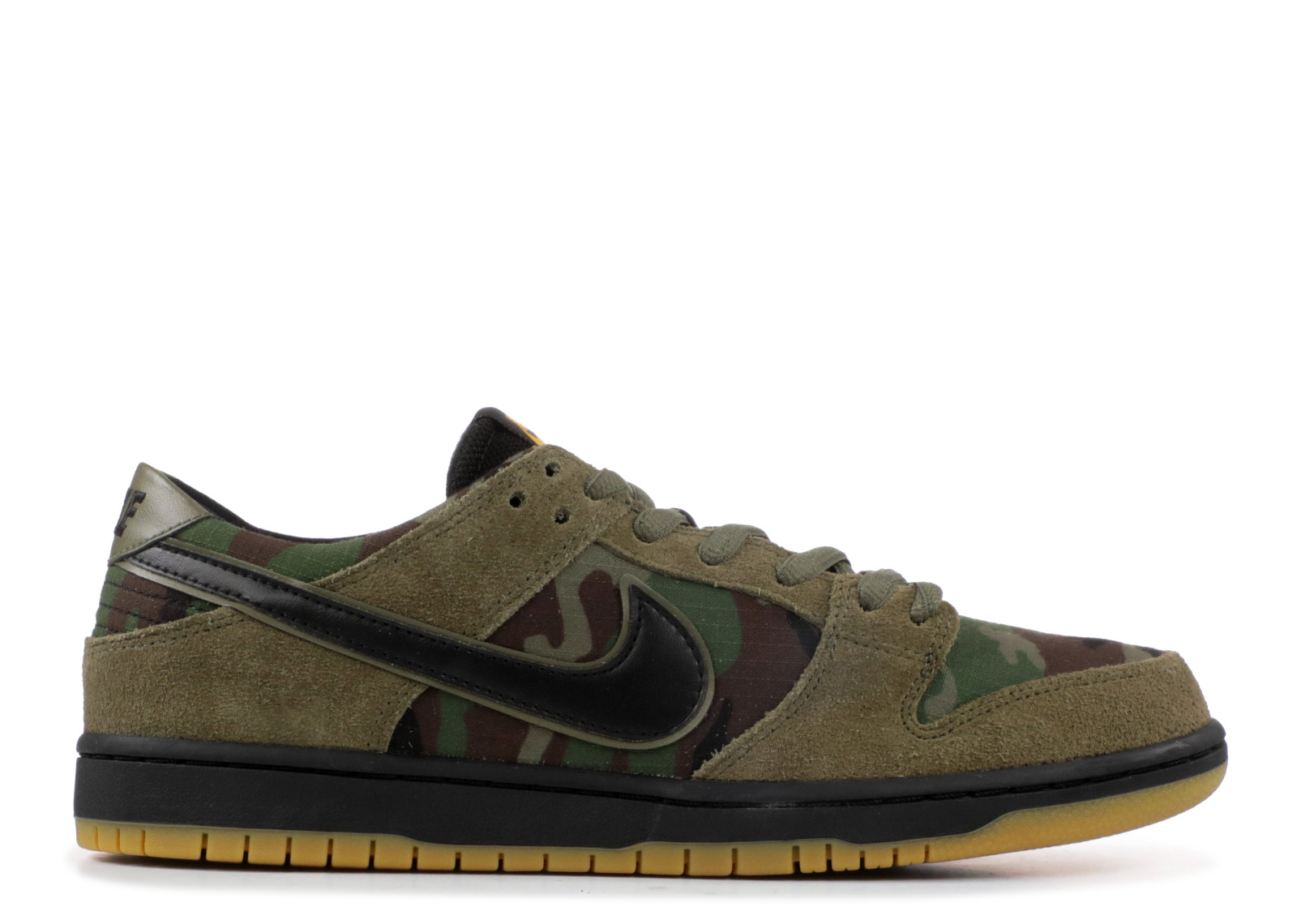 Nike SB Zoom Dunk Low Pro Camo Olive Medium Black 854866209 Febbuy