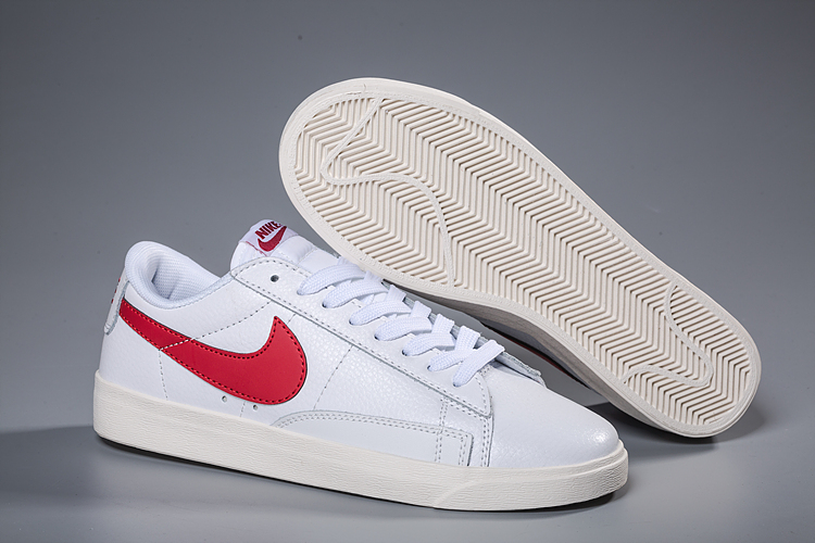nike blazer low red and blue