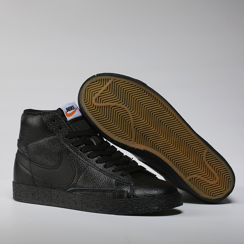 Nike Blazer Mid Lifestyle Shoes Black All Febbuy