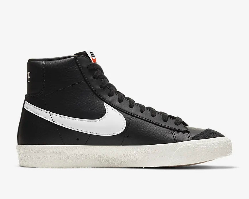 Nike SB Blazer Mid 77 Vintage Black White Sail BQ6806-002 - Febbuy