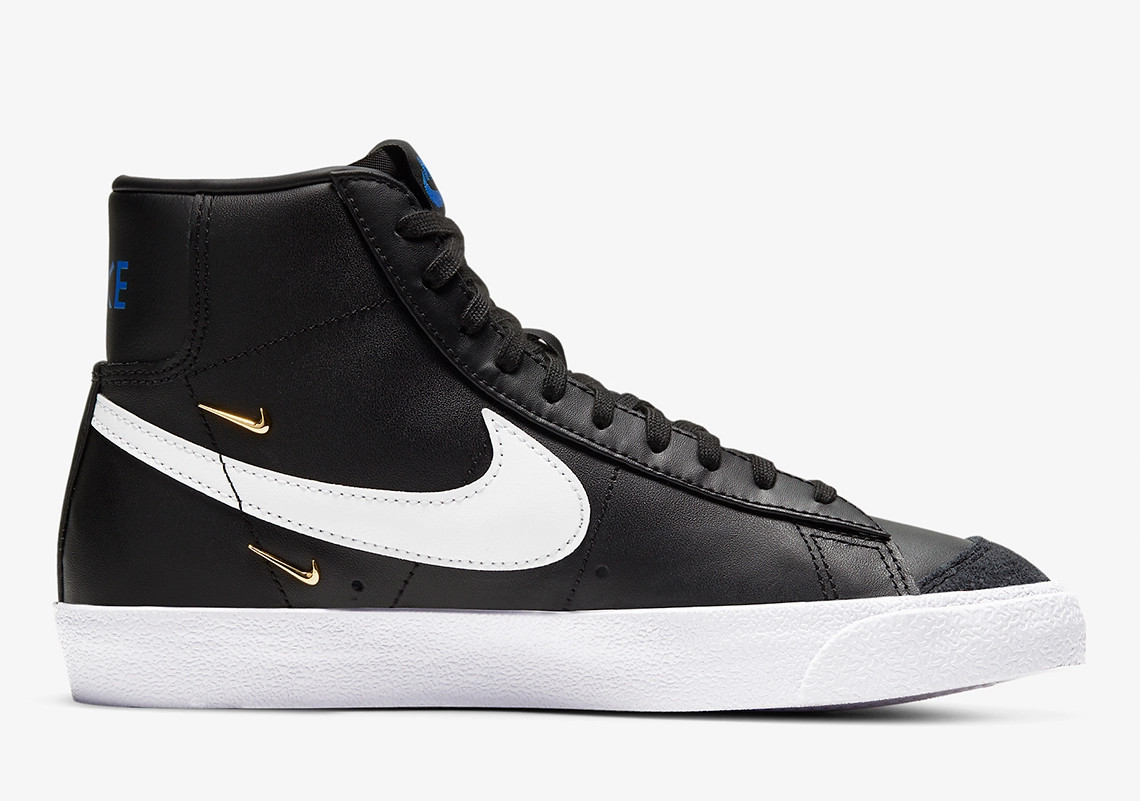 Nike Wmns Blazer Mid 77 SE Sisterhood Black Metallic Gold White CZ4627 ...