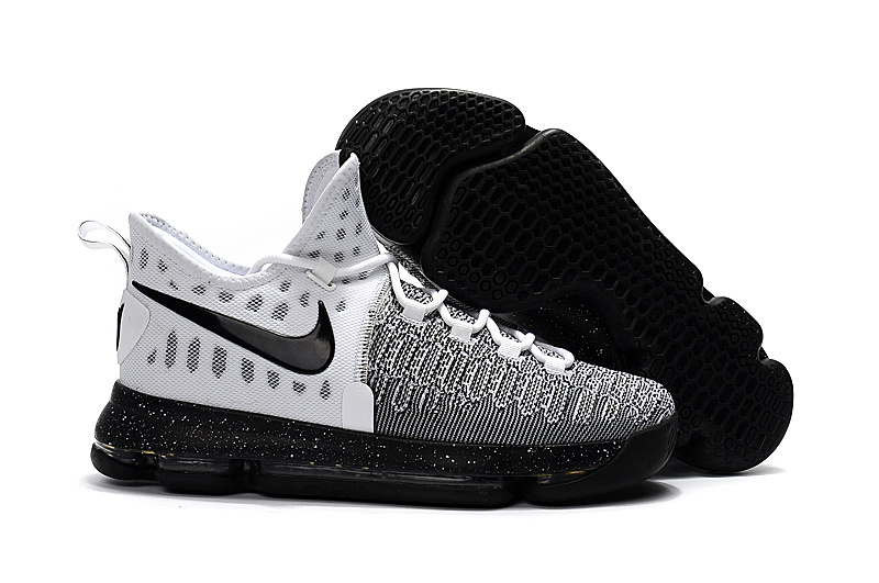 black and white kd shoes