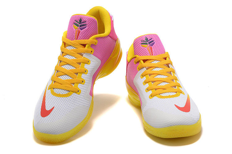 Nike Zoom Kobe Venomenon VI 6 Men Basketball Shoes Pink White Yellow - Febbuy