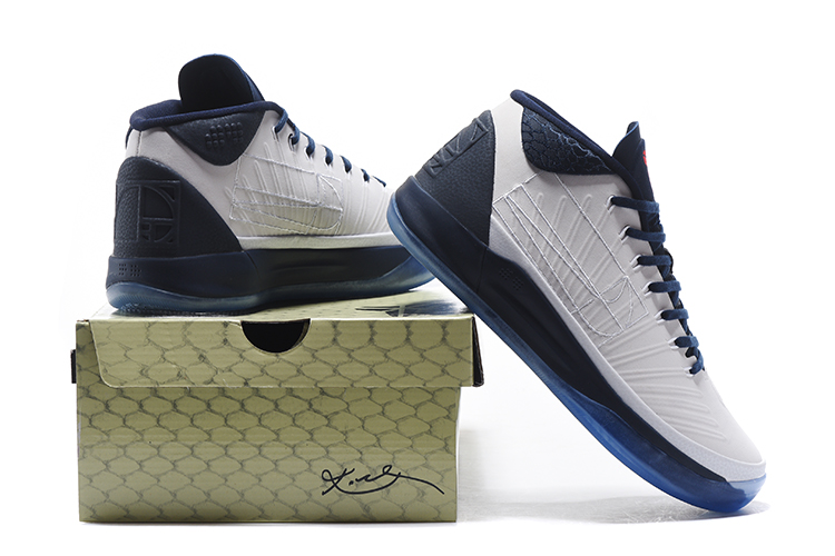 Nike Zoom Kobe XIII 13 ZK 13 Men Basketball Shoes White Deep Blue - Febbuy