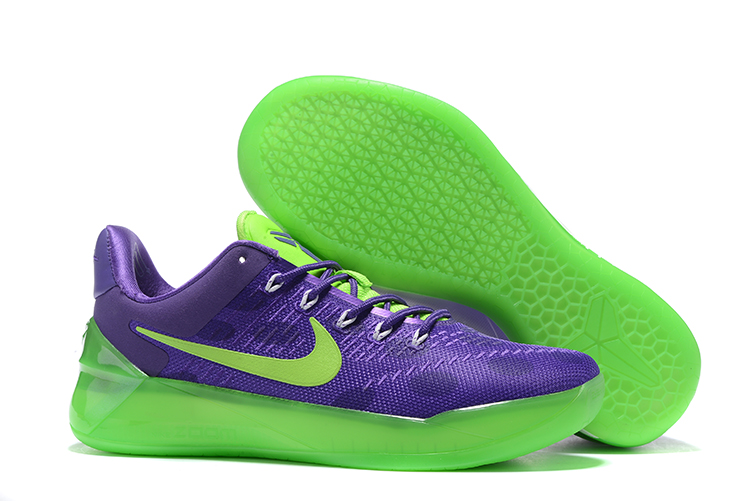 kobe purple and green shoes