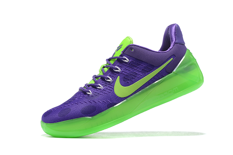 kobe purple and green shoes