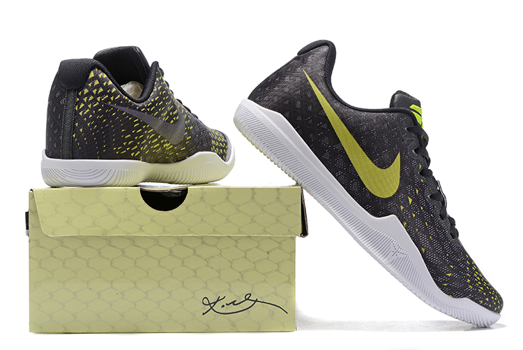kobe gold and black shoes