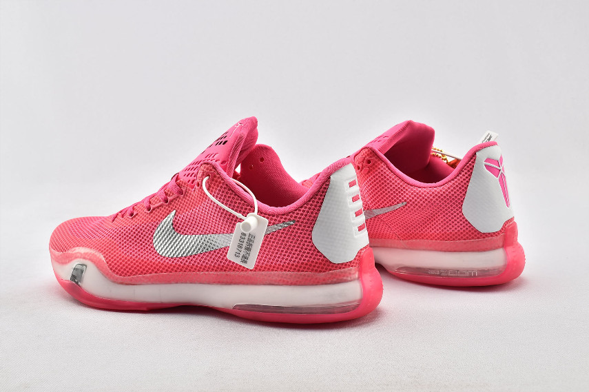 pink and white kobe shoes