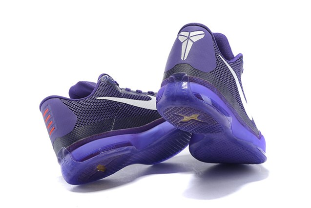 white purple basketball shoes