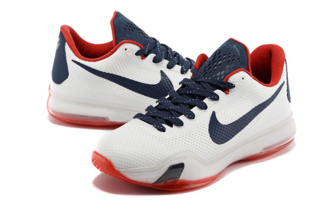kobe red and white basketball shoes