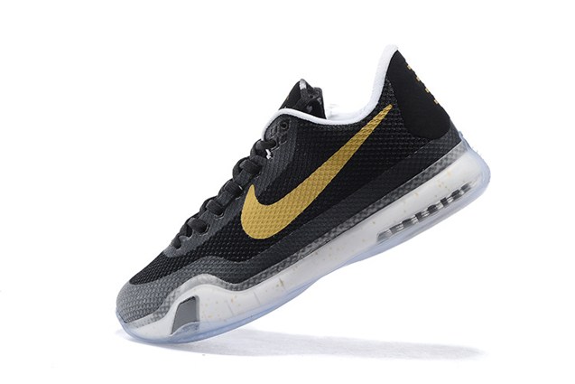 Nike Zoom Kobe X 10 XDR Low Drew Champs Men Basketball Shoes Black Gold 745334 - Febbuy