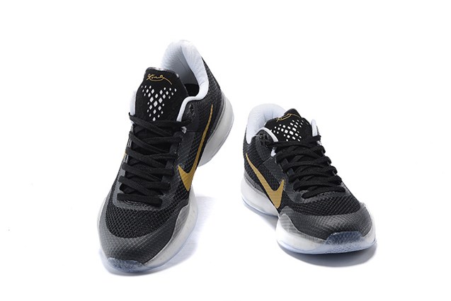 Nike Zoom Kobe X 10 XDR Low Drew Champs Men Basketball Shoes Black Gold 745334 - Febbuy