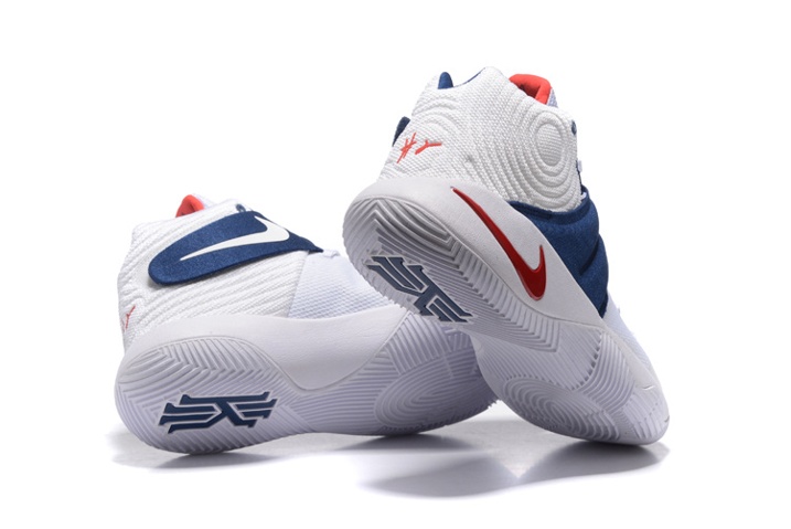 Nike Kyrie 2 EP Irving White Red Blue USA 4th July Rio Olympics Sneakers 820537-164 - Febbuy