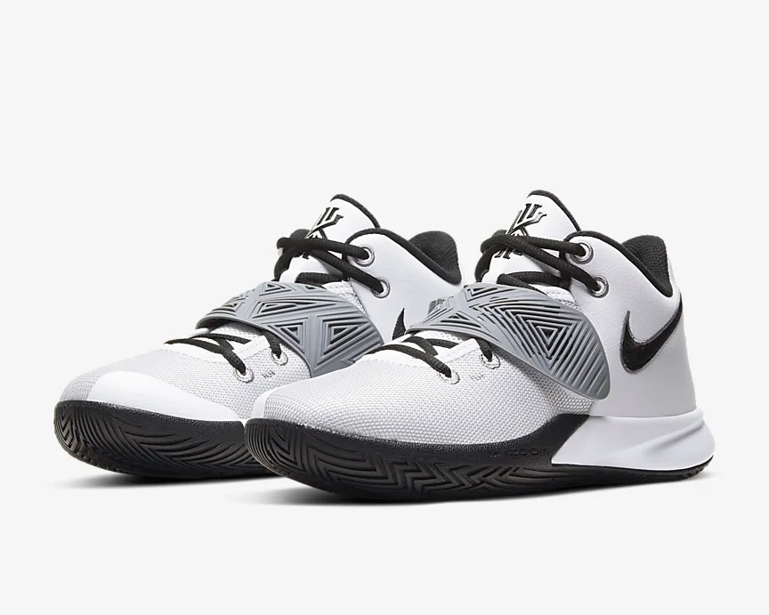 Nike Zoom Kyrie Flytrap 3 White Cool Grey Black BQ3060-103 - Febbuy