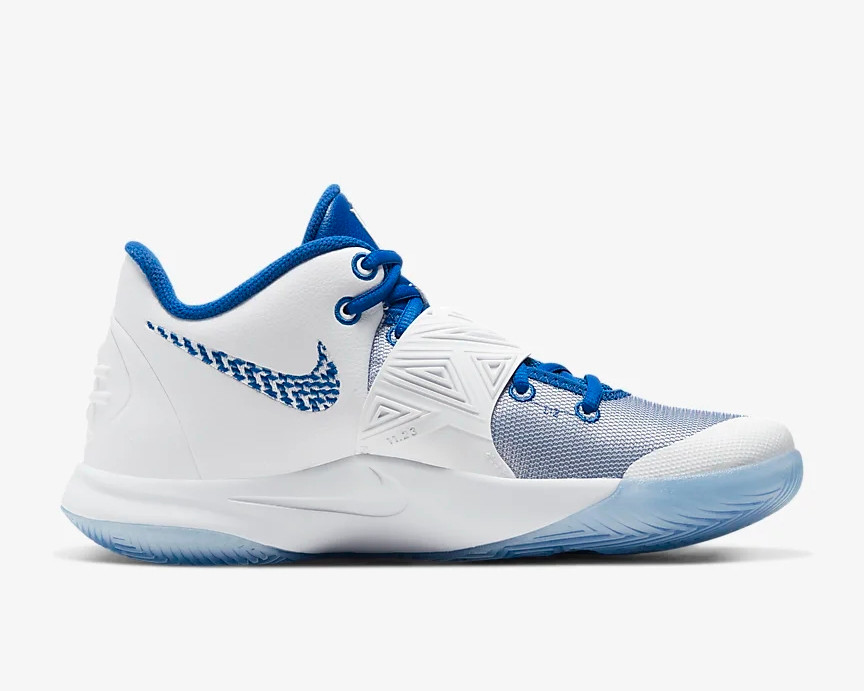 Nike Zoom Kyrie Flytrap 3 White Pure Platinum Varsity Royal BQ3060-100 ...