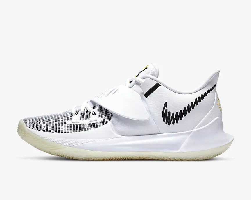 Nike Zoom Kyrie Low 3 Eclipse White Black CJ1286-100 - Febbuy