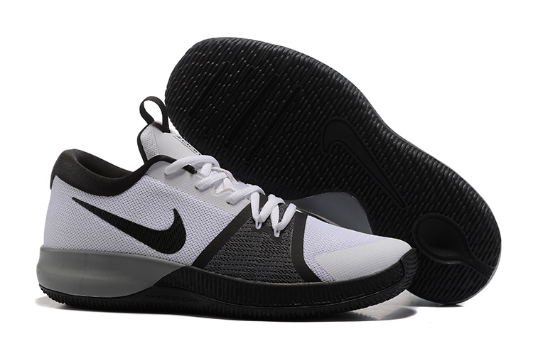 Nike Zoom Assersion EP Men Basketball Shoes Light Grey Black 911090