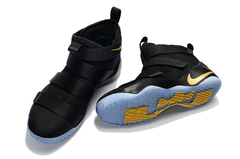 lebron soldier 11 black and gold
