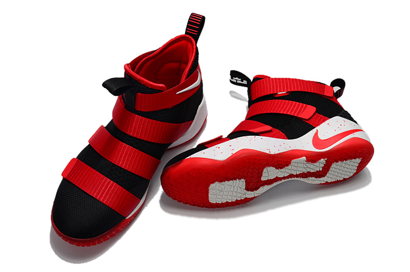 lebron soldier 11 black and red