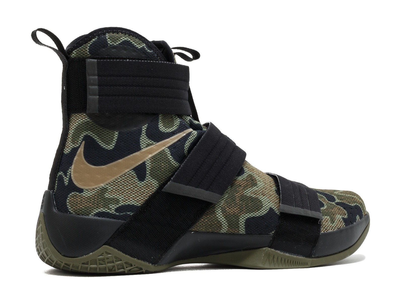 Lebron Soldier 10 Army Camo With Special Packaging Black Green Brown ...