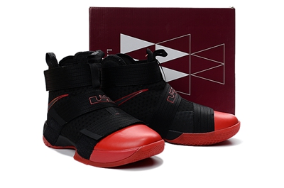 lebron soldier 10 red and black