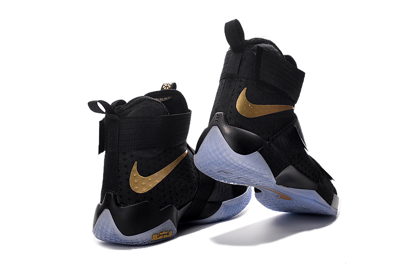 lebron soldier 10 black and gold