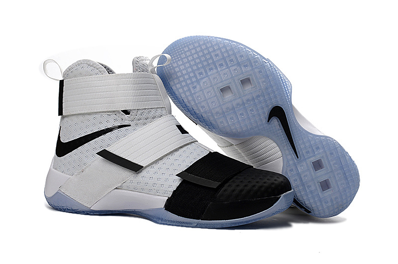 Nike Zoom Lebron Soldier 10 SFG White Black Men Sneakers Shoes 844378