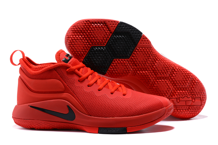 Nike Zoom Witness II 2 Men Basketball Shoes All Red Black Febbuy