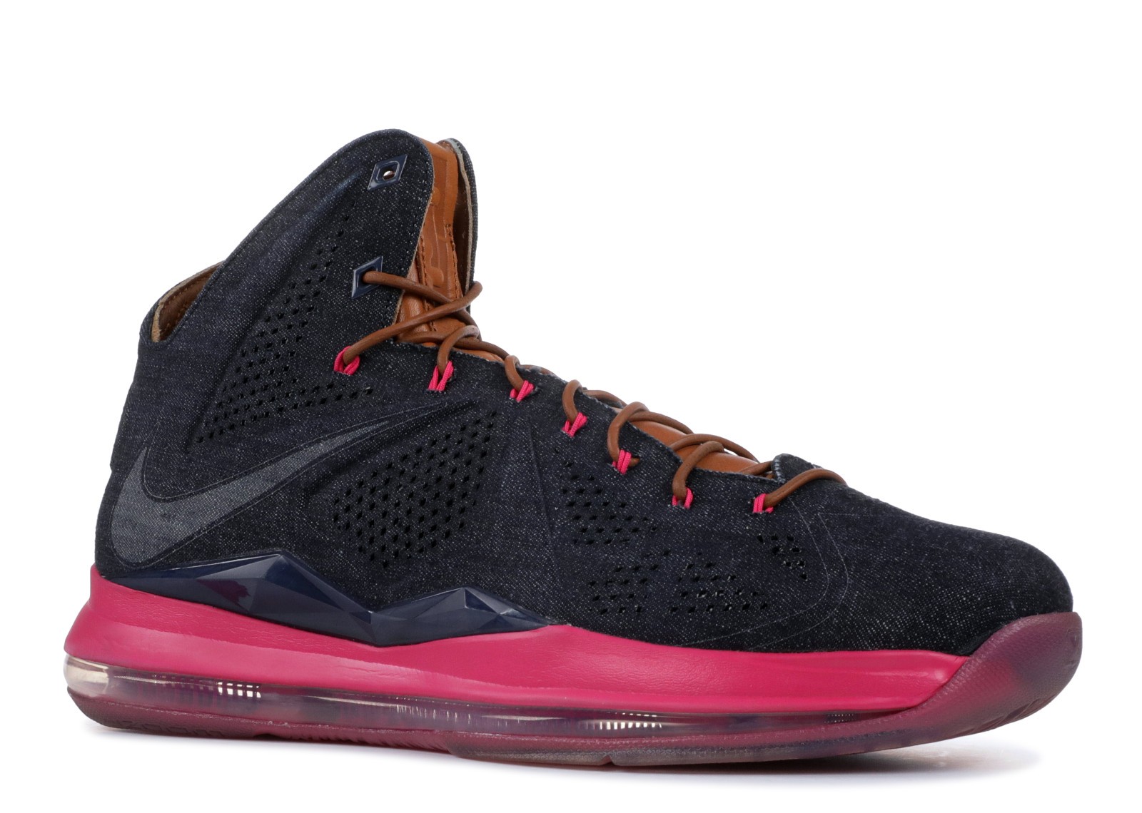 Lebron 10 Ext Denim Qs Denim Navy Hzlnt Mid Nvy Frbrry 597806-400 - Febbuy