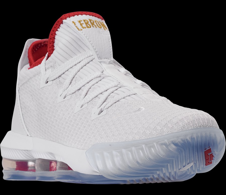 lebron 16 low white and gold