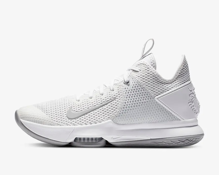 Nike Zoom Lebron Witness 4 White Wolf Grey Pure Platinum CV4004-100 ...