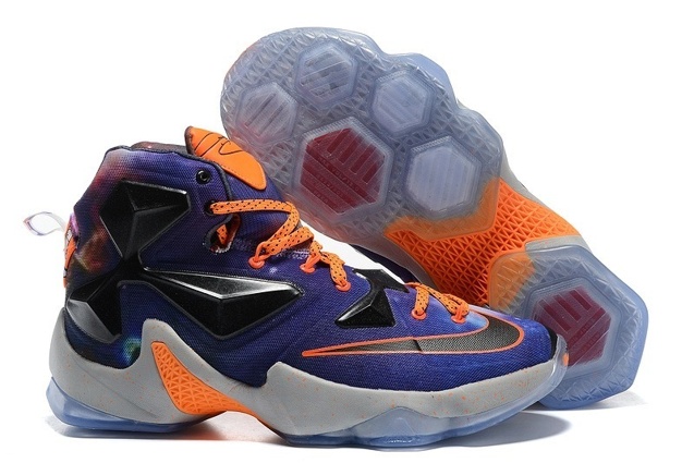 Nike Lebron XIII EP 13 QS James Blue Orange Black Men Basketball Shoes