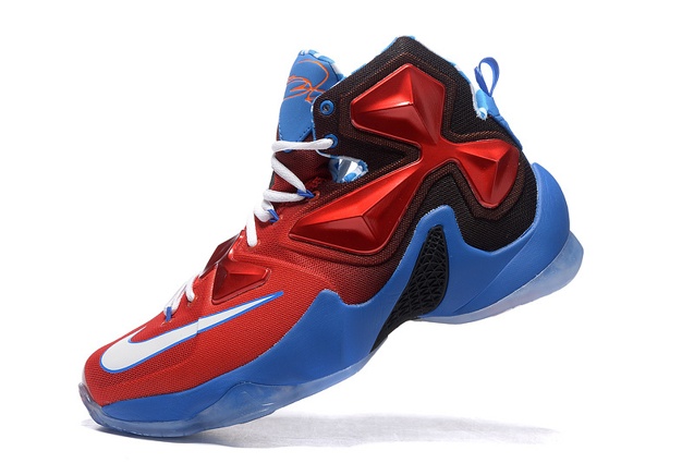 lebron shoes red and blue