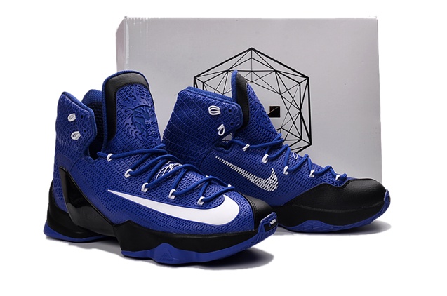lebron blue basketball shoes