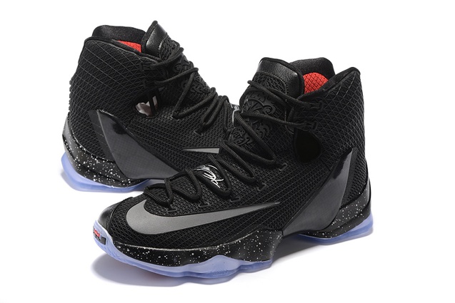 Nike Lebron XIII Elite Ready To Battle 13 men basketball shoes black silver 831924 001 - Febbuy