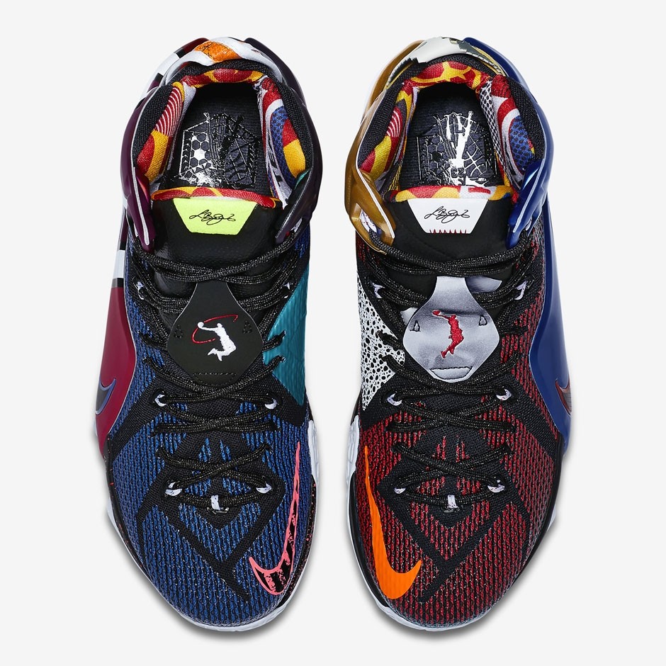 nike lebron multicolor