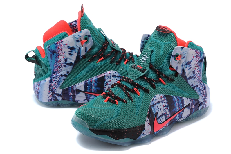 red and green lebrons