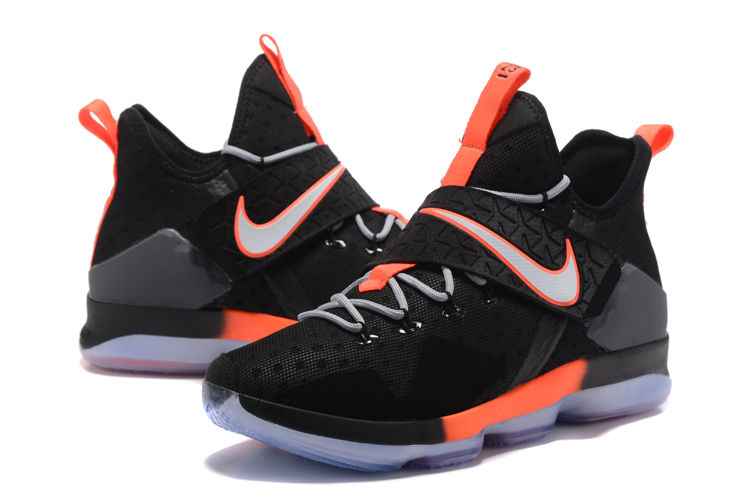 lebron shoes orange and black