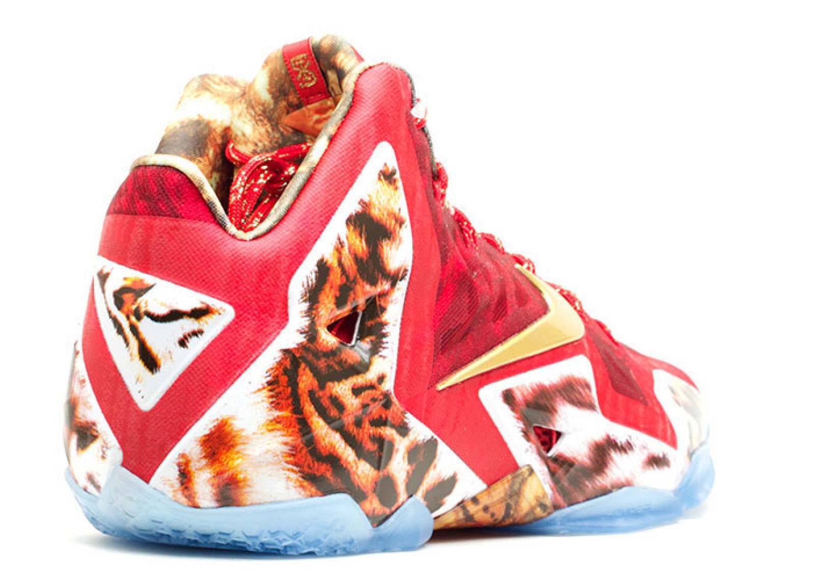Lebron 11 Premium 2k14 Ice Challenge Gold Red Metallic 650884-674 - Febbuy