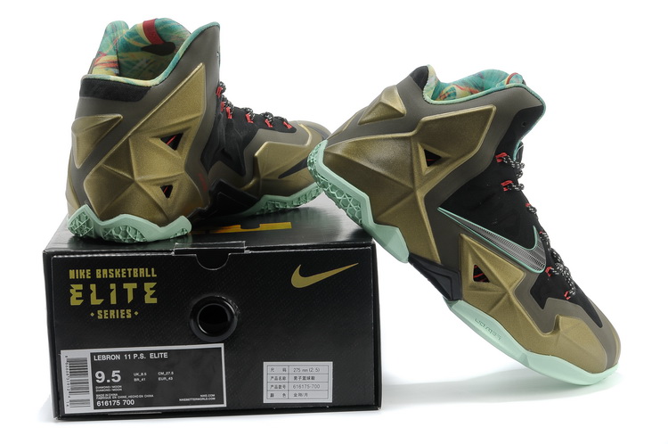 green and gold lebrons