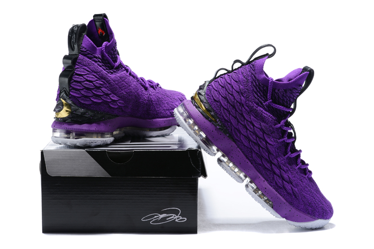lebrons purple and white