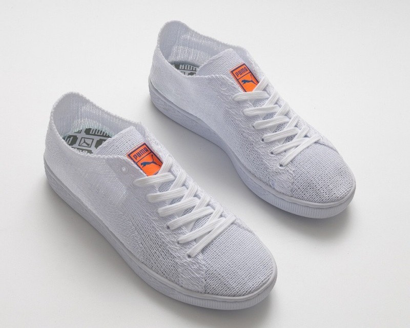 puma platform trace white