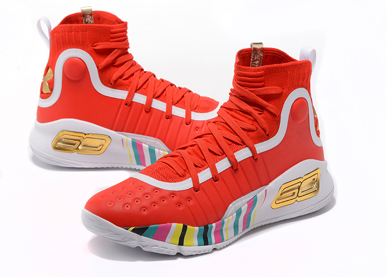 mens white and red basketball shoes