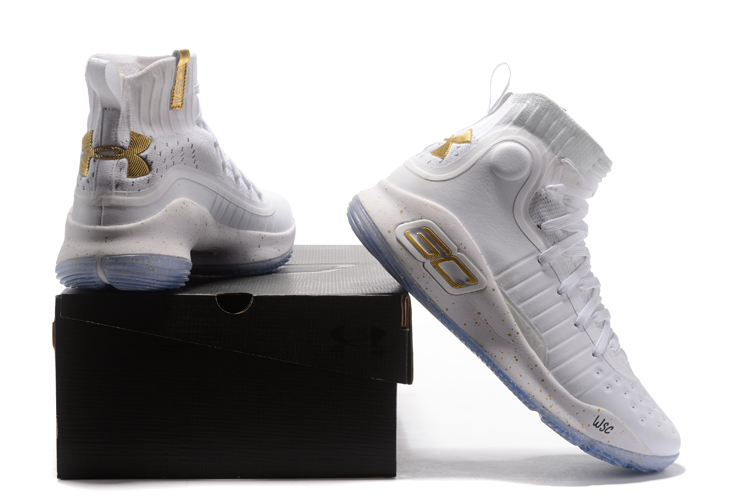 black gold and white basketball shoes