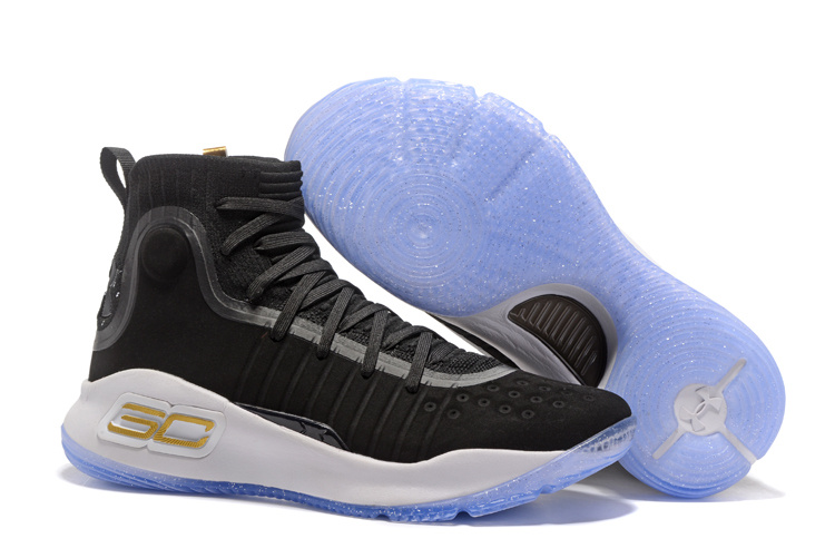 curry 4 black white gold